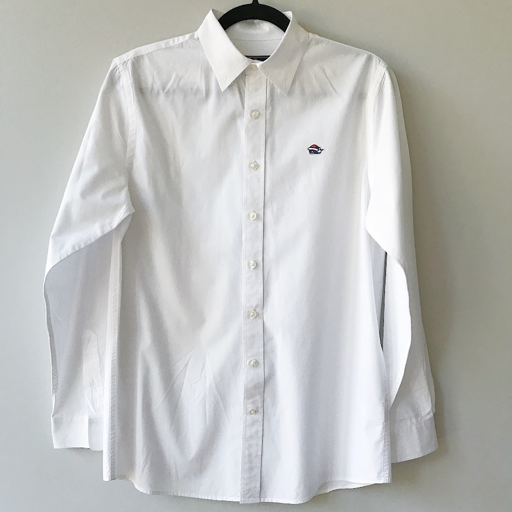 Vineyard Vines Christmas Whale Shirt Button Down